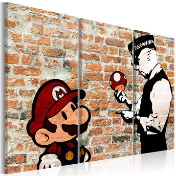 Canvas Print - Caught Mario