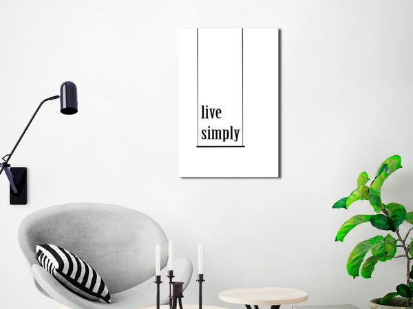 Canvas Print - Minimalistic Motto (1 Part) Vertical