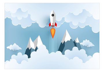 Wallpaper - Rocket in the Clouds