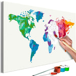DIY canvas painting - Colours of the World