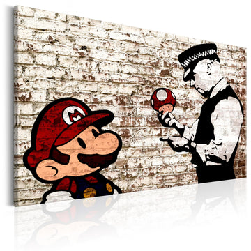 Canvas Print - Banksy: Torn Wall