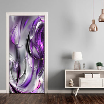 Photo wallpaper on the door - Photo wallpaper – Purple abstraction I