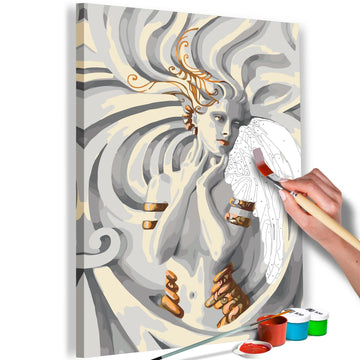 DIY canvas painting - Medusa