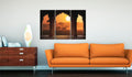 Canvas Print - The tranquillity of Africa - triptych