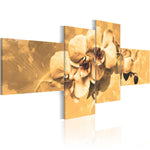 Canvas Print - Orchids in sepia