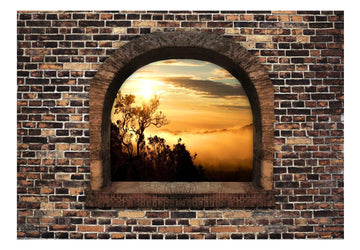 Self-adhesive Wallpaper - Stony Window: Morning Mist