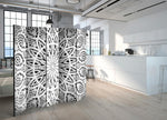 Room Divider - White Mandala II [Room Dividers]