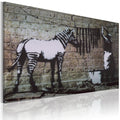 Canvas Print - Zebra washing (Banksy)