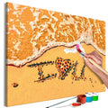 DIY canvas painting - Love Declaration