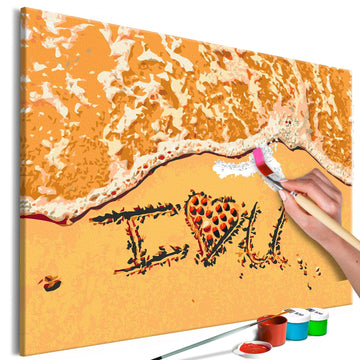 DIY canvas painting - Love Declaration