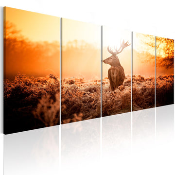Canvas Print - Deer at Sunset