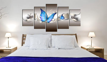 Canvas Print - Blue butterflies