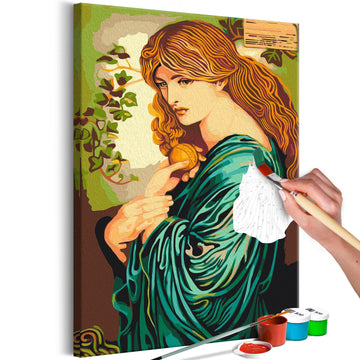 DIY canvas painting - Portrait of Proserpina