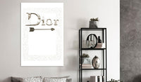 Canvas Print - Silver Dior (1 Part) Vertical