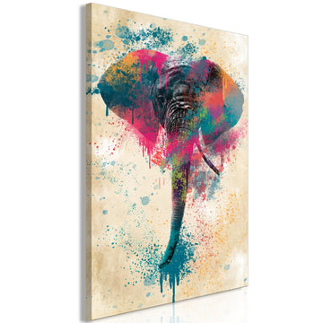 Canvas Print - Elephant Trunk (1 Part) Vertical