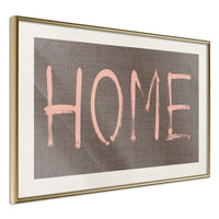 Poster - Simply Home (Pink)