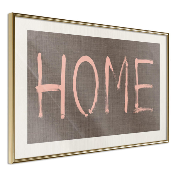 Poster - Simply Home (Pink)