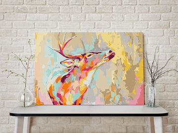 DIY canvas painting - Proud Deer