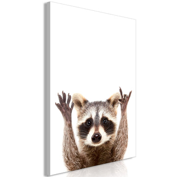 Canvas Print - Raccoon (1 Part) Vertical
