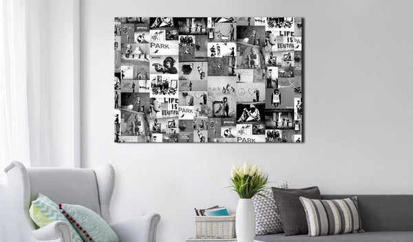 Canvas Print - Banksy: Graffiti Collage