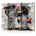 Room Divider - Room divider – World map – Banksy