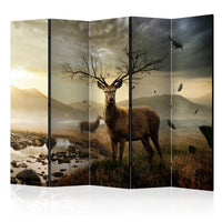 Room Divider - Deers by mountain stream II [Room Dividers]