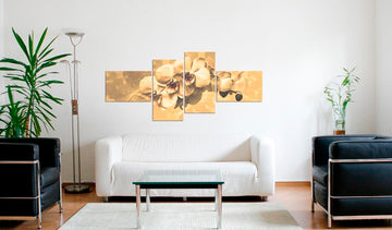 Canvas Print - Orchids in sepia