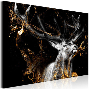 Canvas Print - Golden Deer (1 Part)