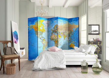 Room Divider - World Classic Map  [Room Dividers]