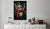 Canvas Print - Colourful Animals: Racoon (1 Part) Vertical