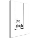 Canvas Print - Minimalistic Motto (1 Part) Vertical