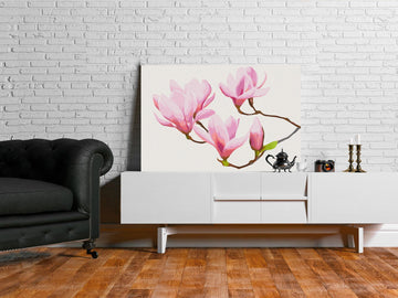 DIY canvas painting - Floral Twig