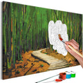 DIY canvas painting - Wooden Path