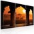 Canvas Print - The tranquillity of Africa - triptych