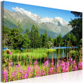 Canvas Print - Spring in the Alps (1 Part) Wide