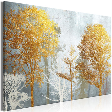 Canvas Print - Hoarfrost and Gold (1 Part) Wide