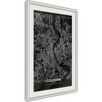 Poster - City Map: Cologne (Dark)