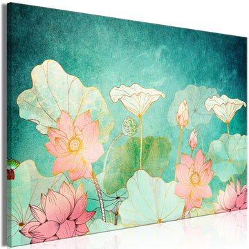 Canvas Print - Fairytale Flowers (1 Part) Wide