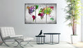 Decorative Pinboard - Diversity of World [Cork Map]