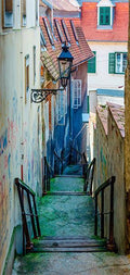 Photo wallpaper on the door - Croatian Alley