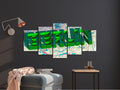 Canvas Print - Green Berlin (5 Parts) Wide