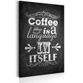 Canvas Print - Coffee Language