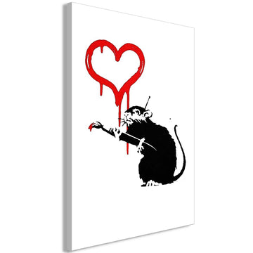 Canvas Print - Love Rat (1 Part) Vertical