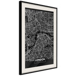 Poster - City Map: London (Dark)