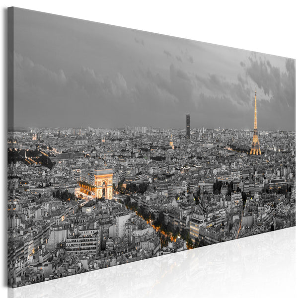 Canvas Print - Panorama of Paris (1 Part) Narrow