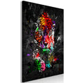 Canvas Print - Colourful Animals: Panther (1 Part) Vertical
