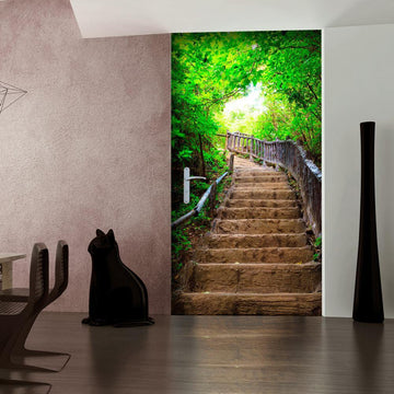 Photo wallpaper on the door - Photo wallpaper – Stairs from nature I