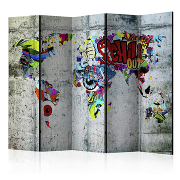 Room Divider - Graffiti World [Room Dividers]