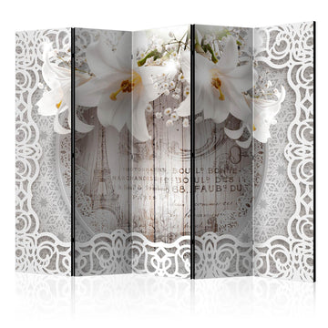 Room Divider - Lilies and Quilted Background II [Room Dividers]