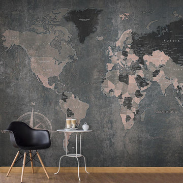 Self-adhesive Wallpaper - Grey World